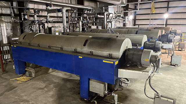 Alfa Laval decanter centrifuges at Dakota Spirit 640x360